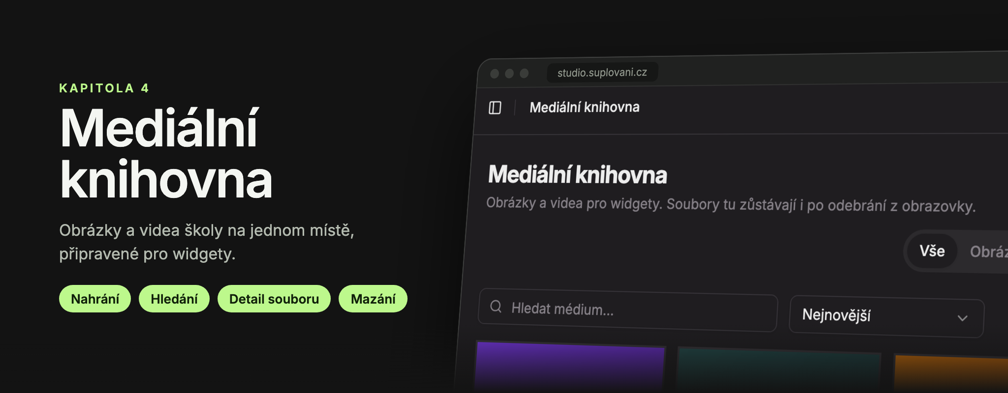Kapitola 4: Mediální knihovna