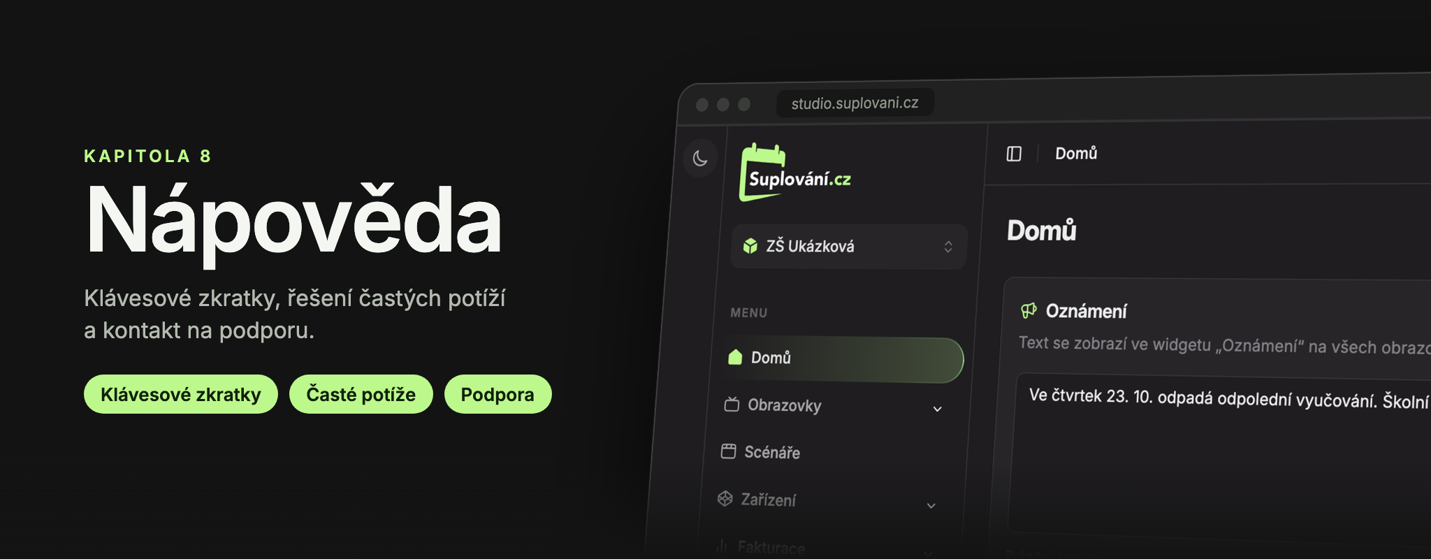 Kapitola 8: Nápověda