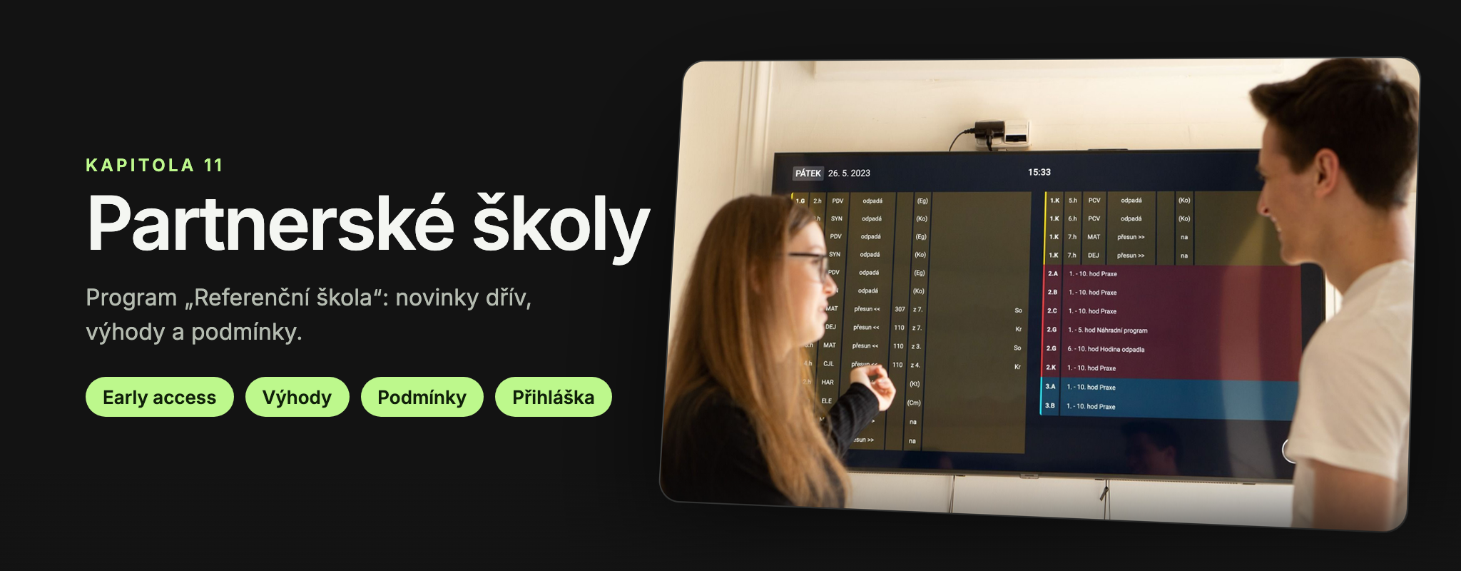 Kapitola 11: Partnerské školy
