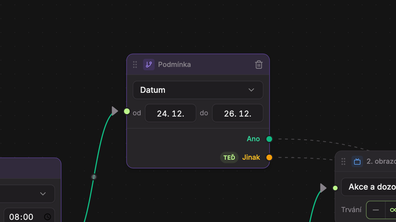 Date condition type: from and to fields in day. month. format.