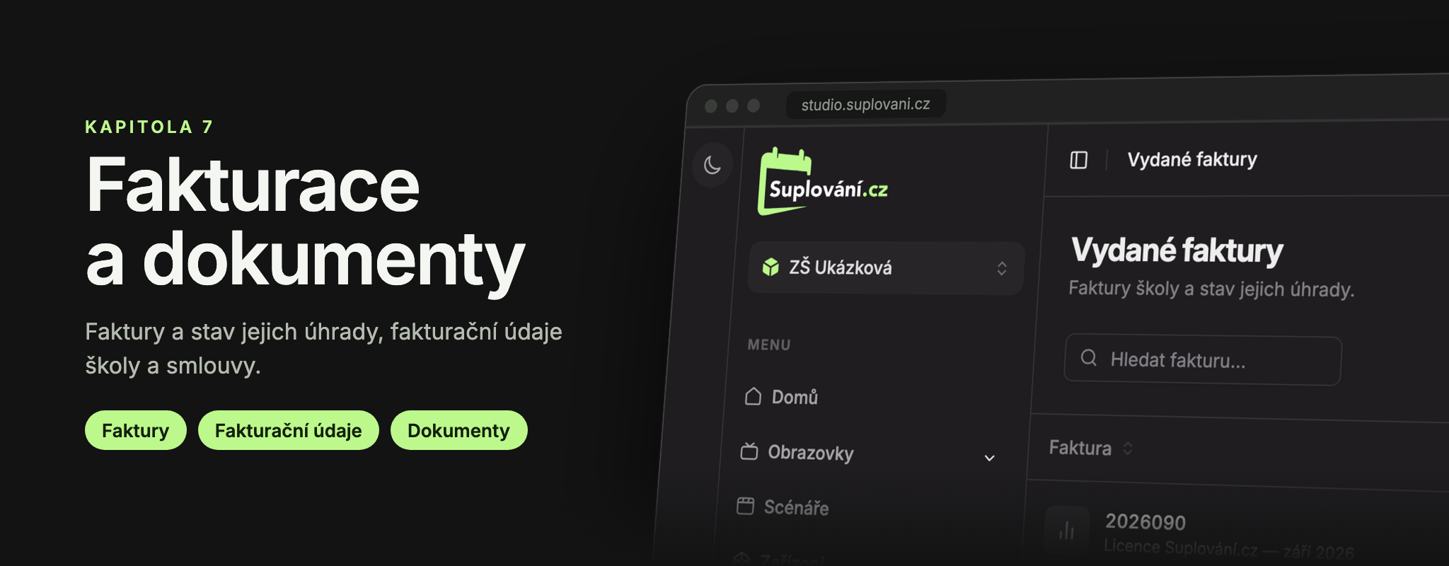 Kapitola 7: Fakturace a dokumenty